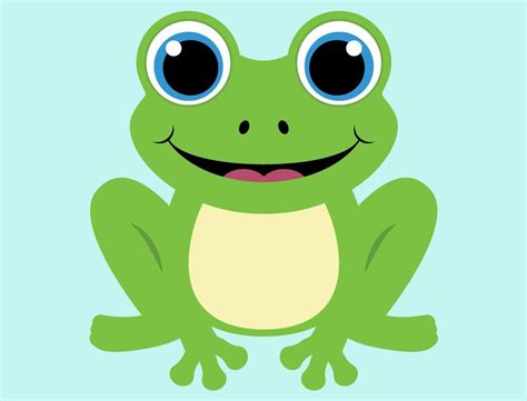 frog clip art simple.